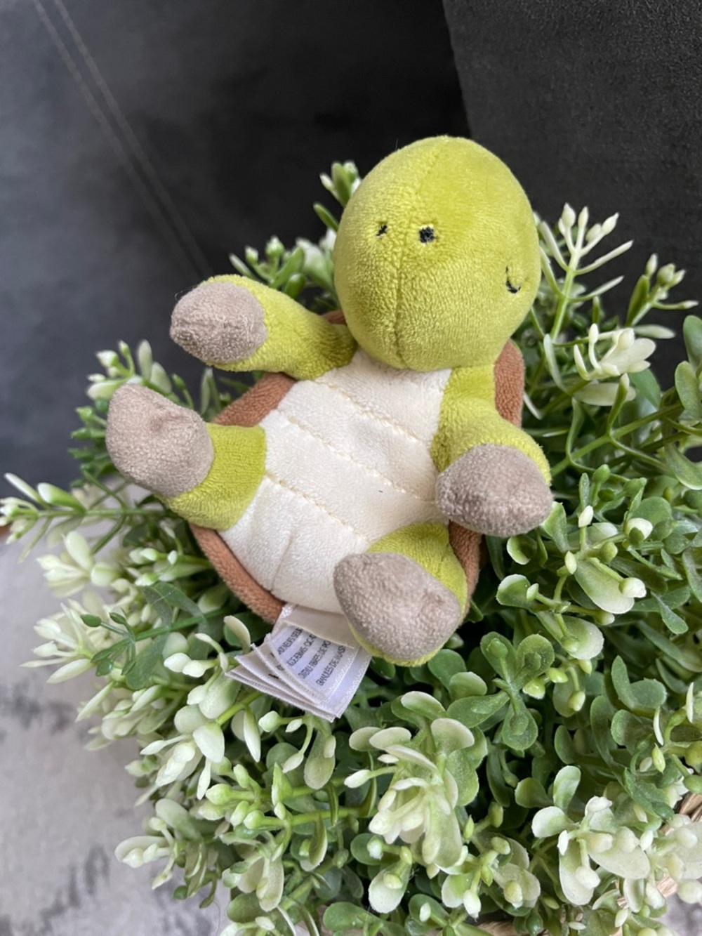 Retired Jellycat Hibernating Tortoise Plush Only - NO NEST Sleepy Turtle Tiny